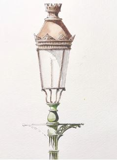 Detailed Lantern Sketch