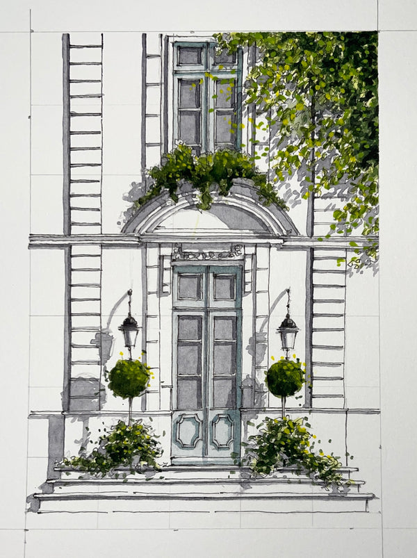 Watercolour - Le Foy Chateau