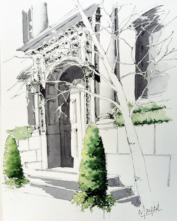 Urban sketching - level 1 - Chelsea Town Hall