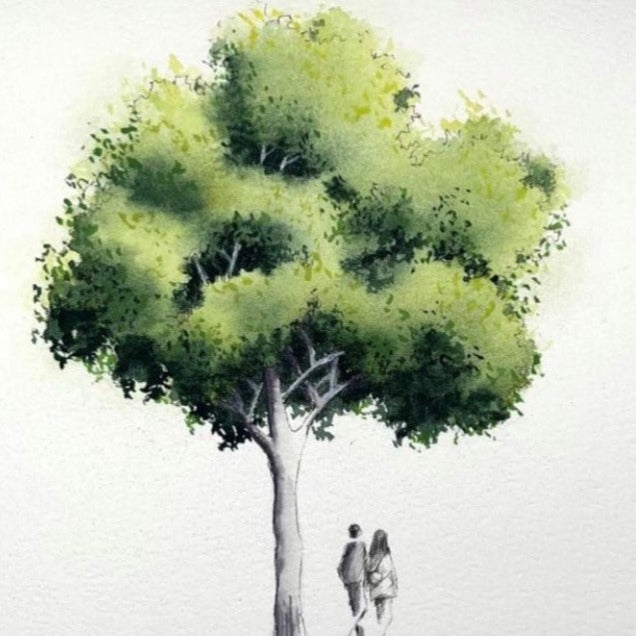 Drawing a Tree in the distance - Duration: 1hr